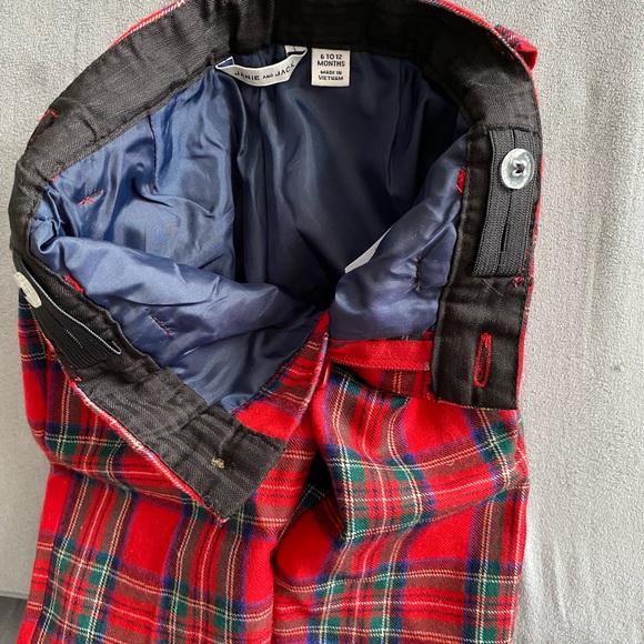 Janie and Jack Tartan Slacks, 6-12mo - Picture 3 of 3